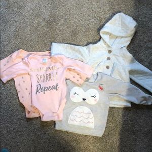 Bundle of baby girls winter clothes 0-6 months 💕